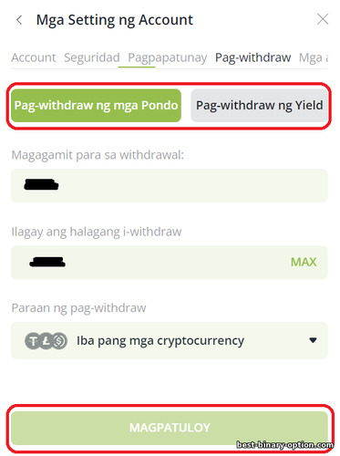 pag-withdraw ng mga pondo mula sa binary options broker na RaceOption