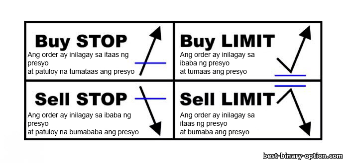 mga uri ng order ng forex