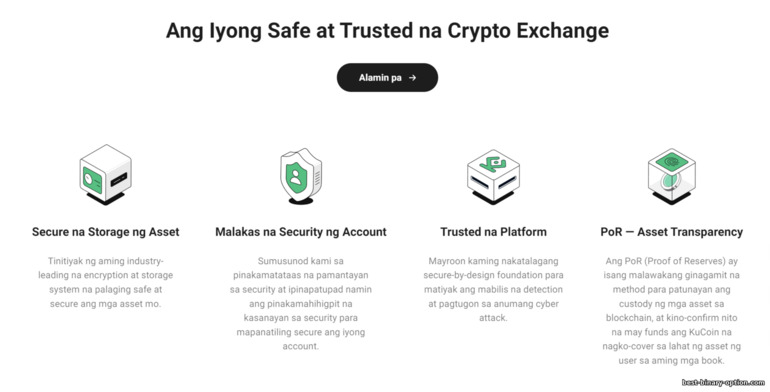 Seguridad at Pagkakatiwalaan ng KuCoin