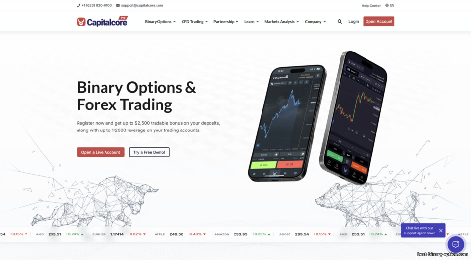 Opisyal na Website ng CapitalCore