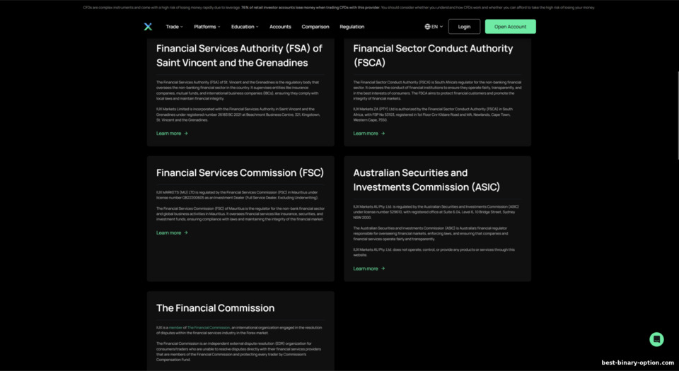 Regulasyon ng IUX Broker