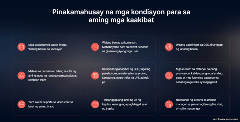 Mga Kondisyon ng Pakikipagsosyo sa FinMinistry