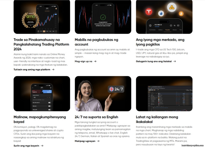 Mga iniaalok ng Capital.com Mga iniaalok ng Capital.com