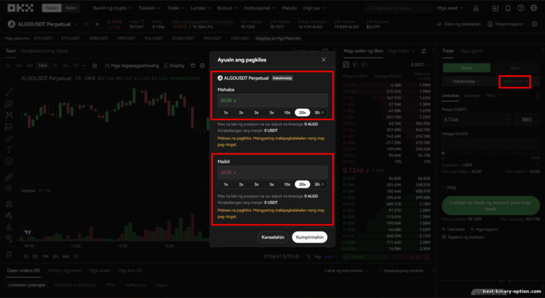 Pagpili ng Leverage para sa Margin Trading sa OKX