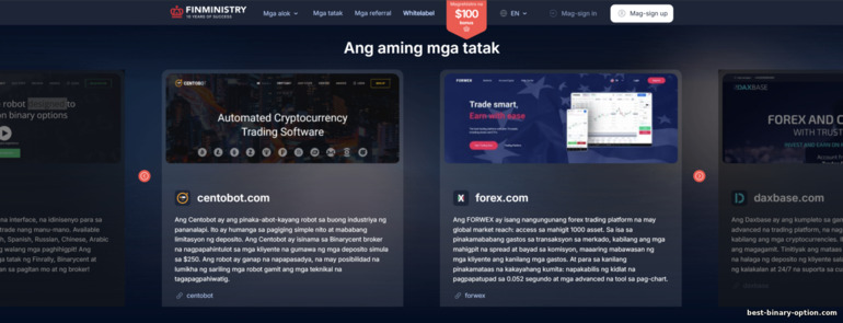 Pangkalahatang-ideya ng Brand na FinMinistry