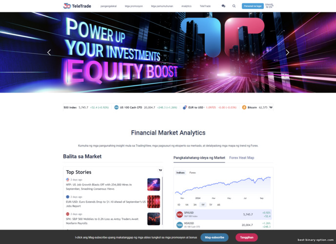 Opisyal na Website ng TeleTrade Broker