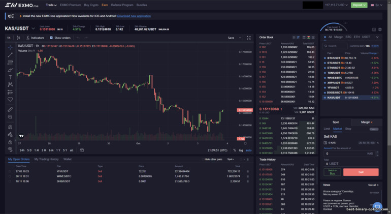 Plataporma ng Pangangalakal ng Cryptocurrency ng Exmo