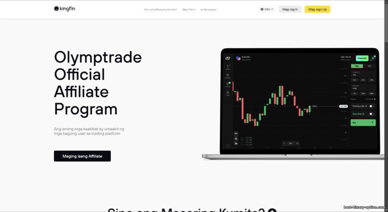 affiliate program ng Olymp Trade broker