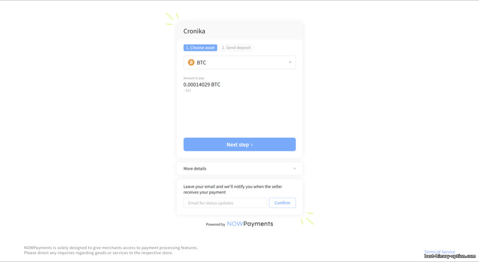 Mga Opsyon sa Crypto Deposit ng Cronika