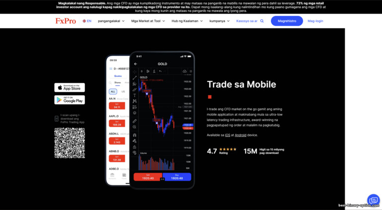 Mobile Trading sa FXPro