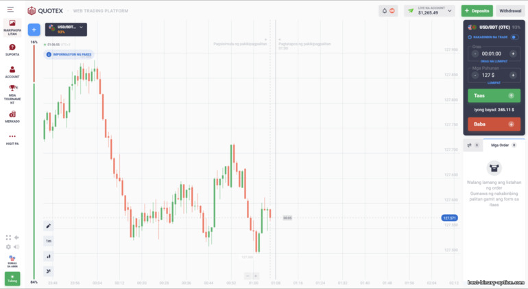 Plataporma ng Trading ng Quotex