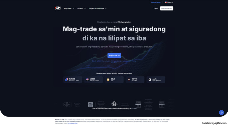 Opisyal na website ng XM Opisyal na website ng XM