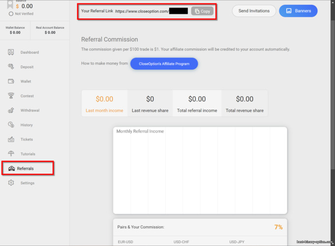 Referral Program ng Close Option Referral Program ng Close Option