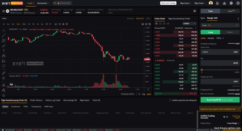 Tampok na Demo Trading ng ByBit Tampok na Demo Trading ng ByBit