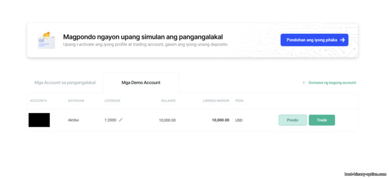 Demo Account ng FXPro