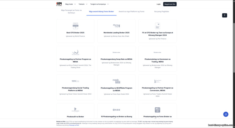 Mga parangal at pagkilala sa XM Mga parangal at pagkilala sa XM