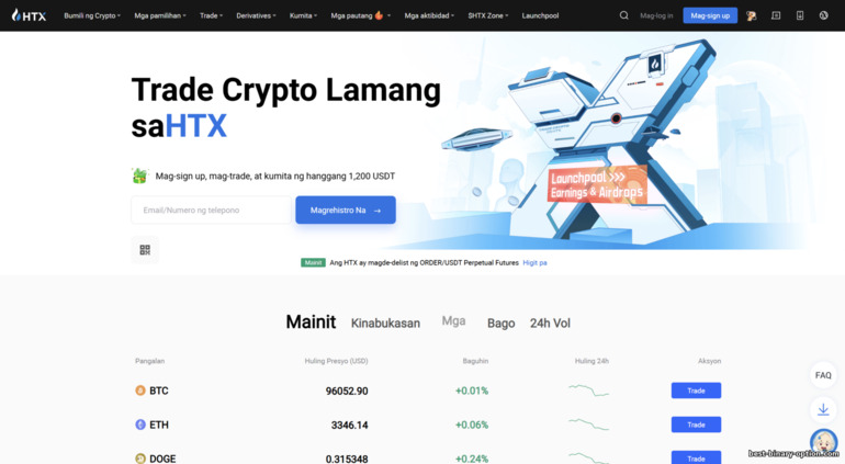 Opisyal na Website ng HTX