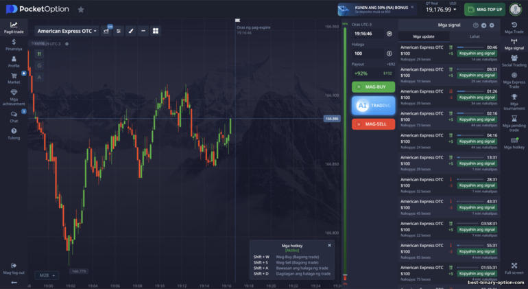 Plataporma ng Trading ng Pocket Option